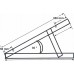 Flat-Roof Stand for 1 vertical module 30°